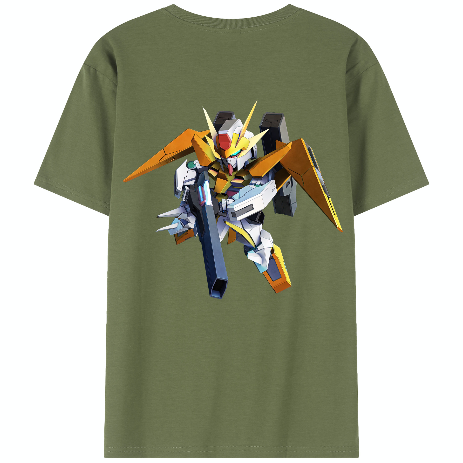 （画像用） 機動戦士ガンダム Mobile Suit Gundam 綿100％半袖Tシャツ（背面プリント）